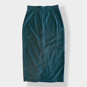 Elegant Teal Pencil Skirt